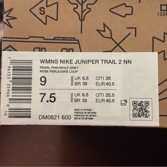 Nike Juniper Trail 2 Pearl Pink Racer Blue - Women's 9 - Picture 10 of 11